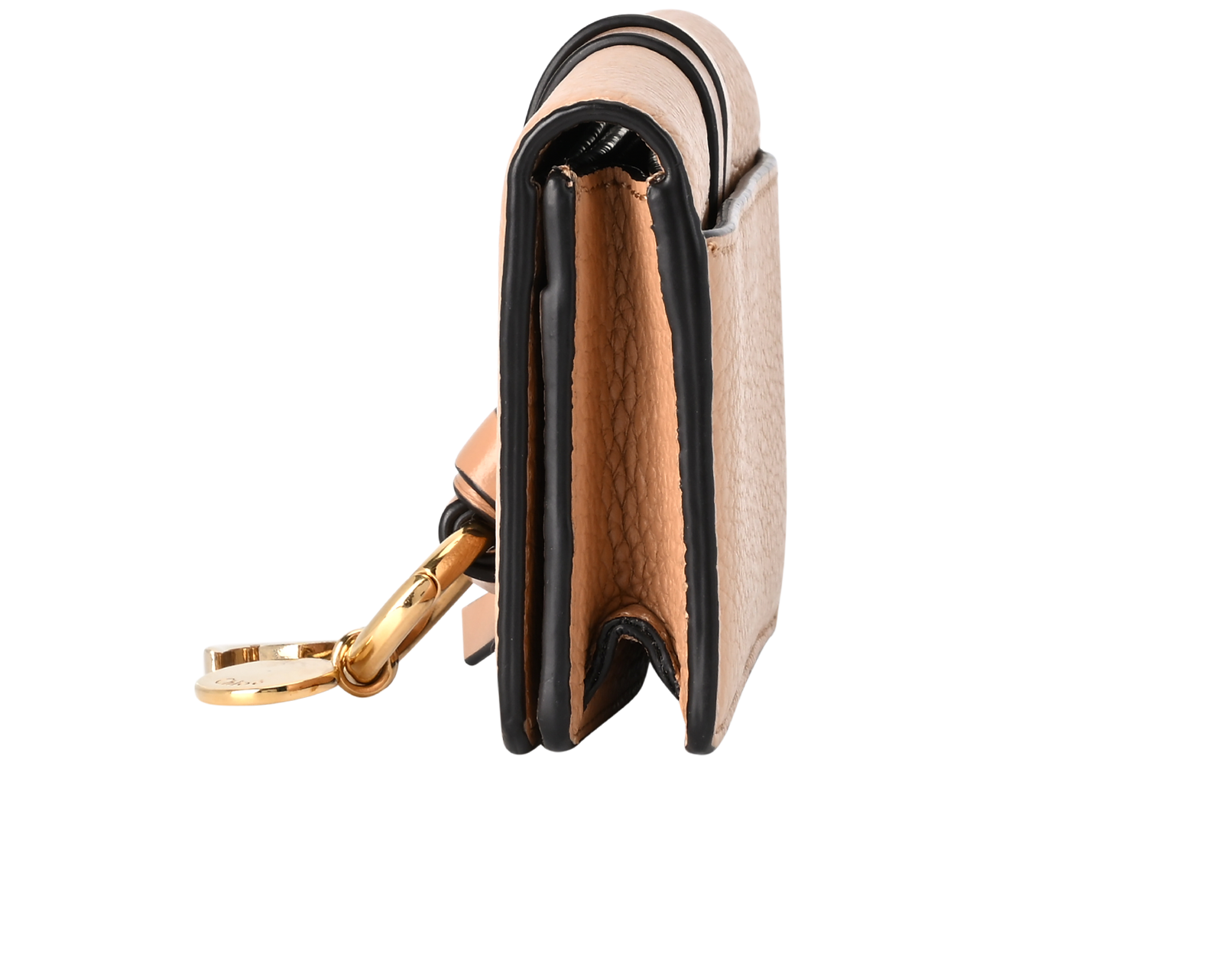 Chloe C Charm Small Purse, &pound;130, Accessories, Beige, Leather, Bottom view